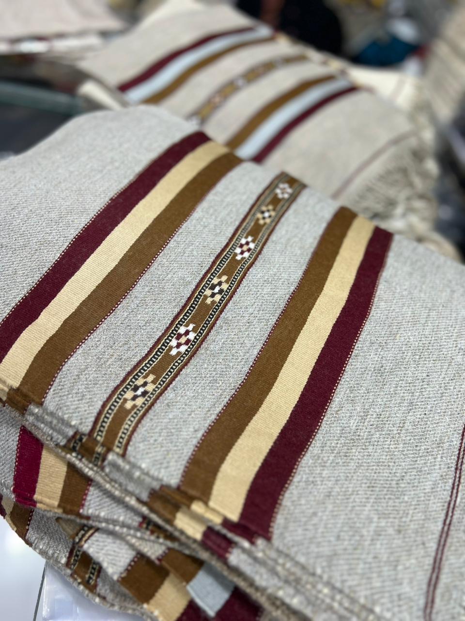 Handmade Pure Wool Striped Muffler