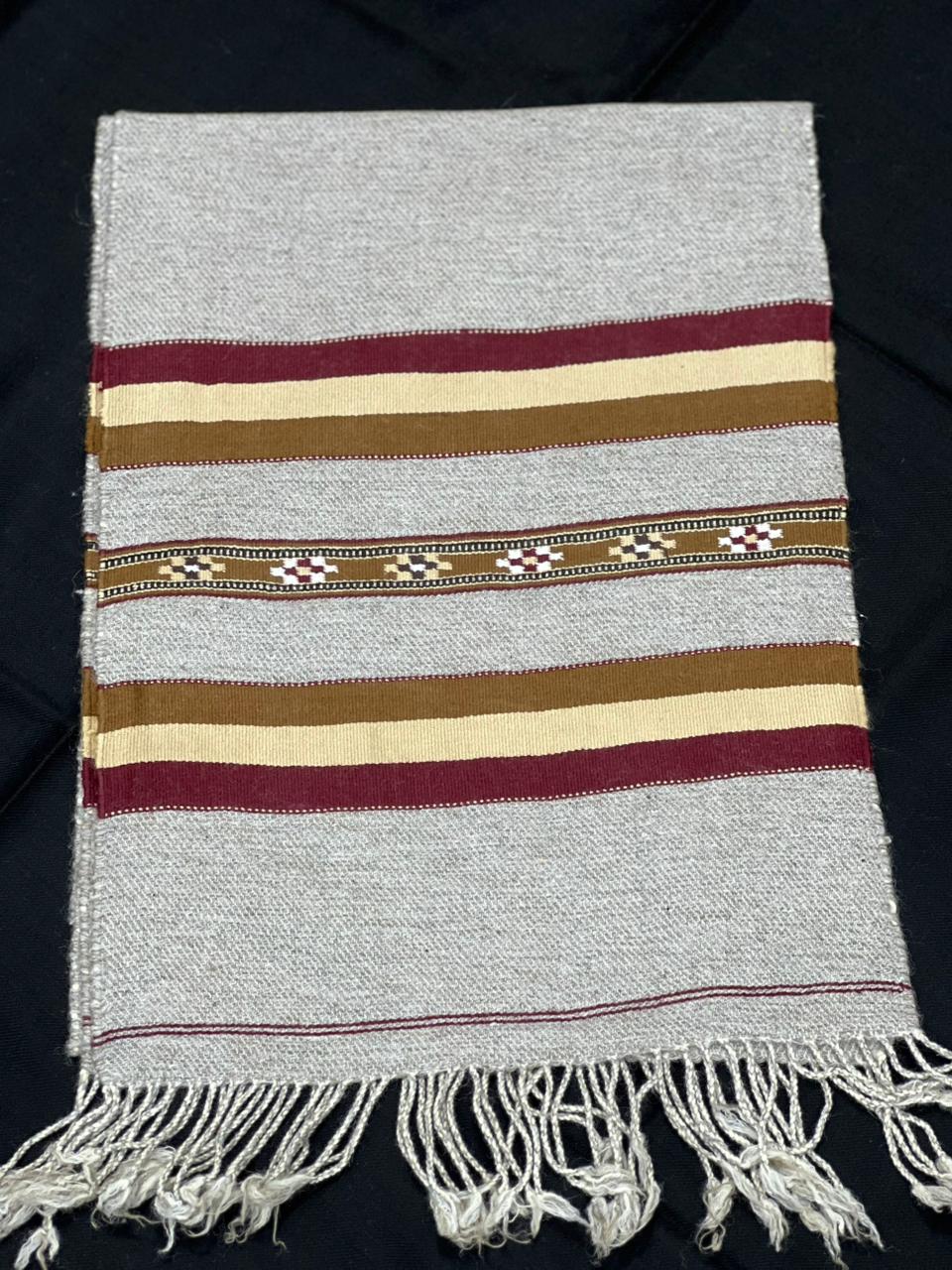 Handmade Pure Wool Striped Muffler
