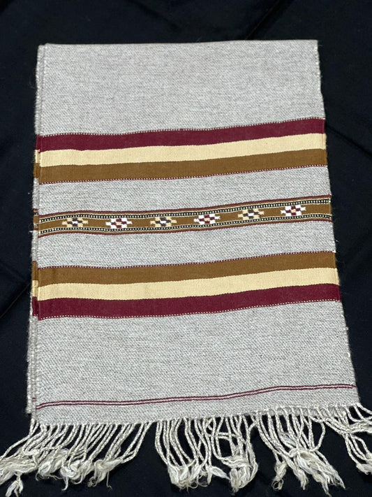 Handmade Pure Wool Striped Muffler