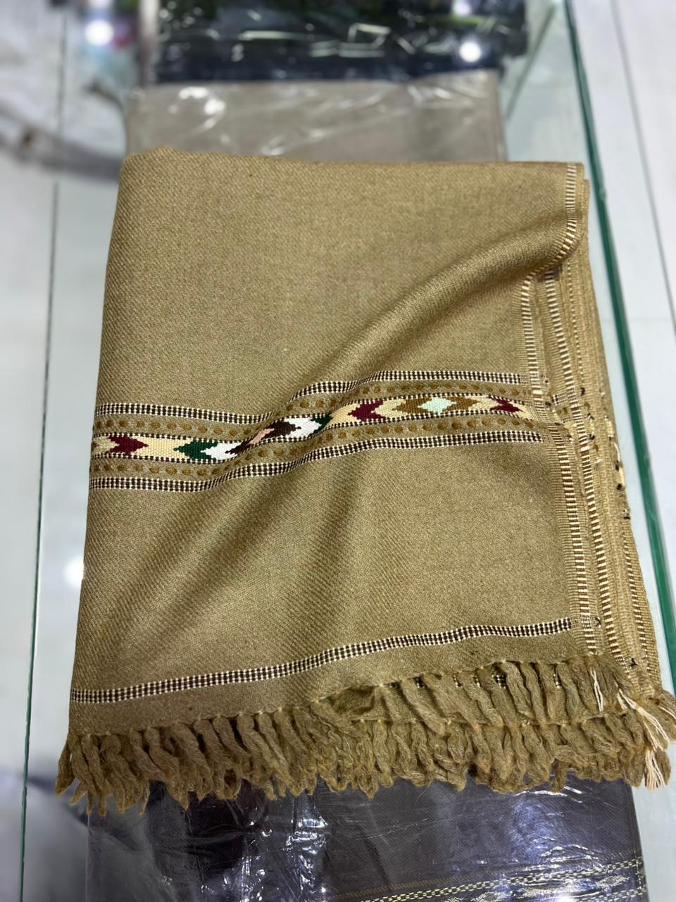 Pure Kashmiri Wool Shawl (Chadar) - Warm & Soft - Premium Quality
