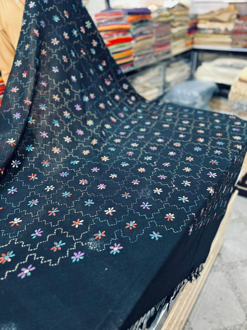Al Master Swat Hand Embroidery Shawl - Premium Wool - Ladies Winter Dushala