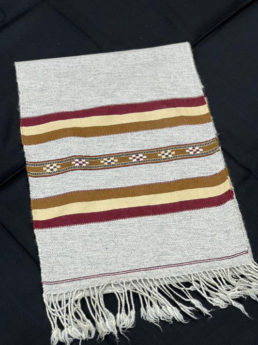 Handmade Pure Wool Striped Muffler